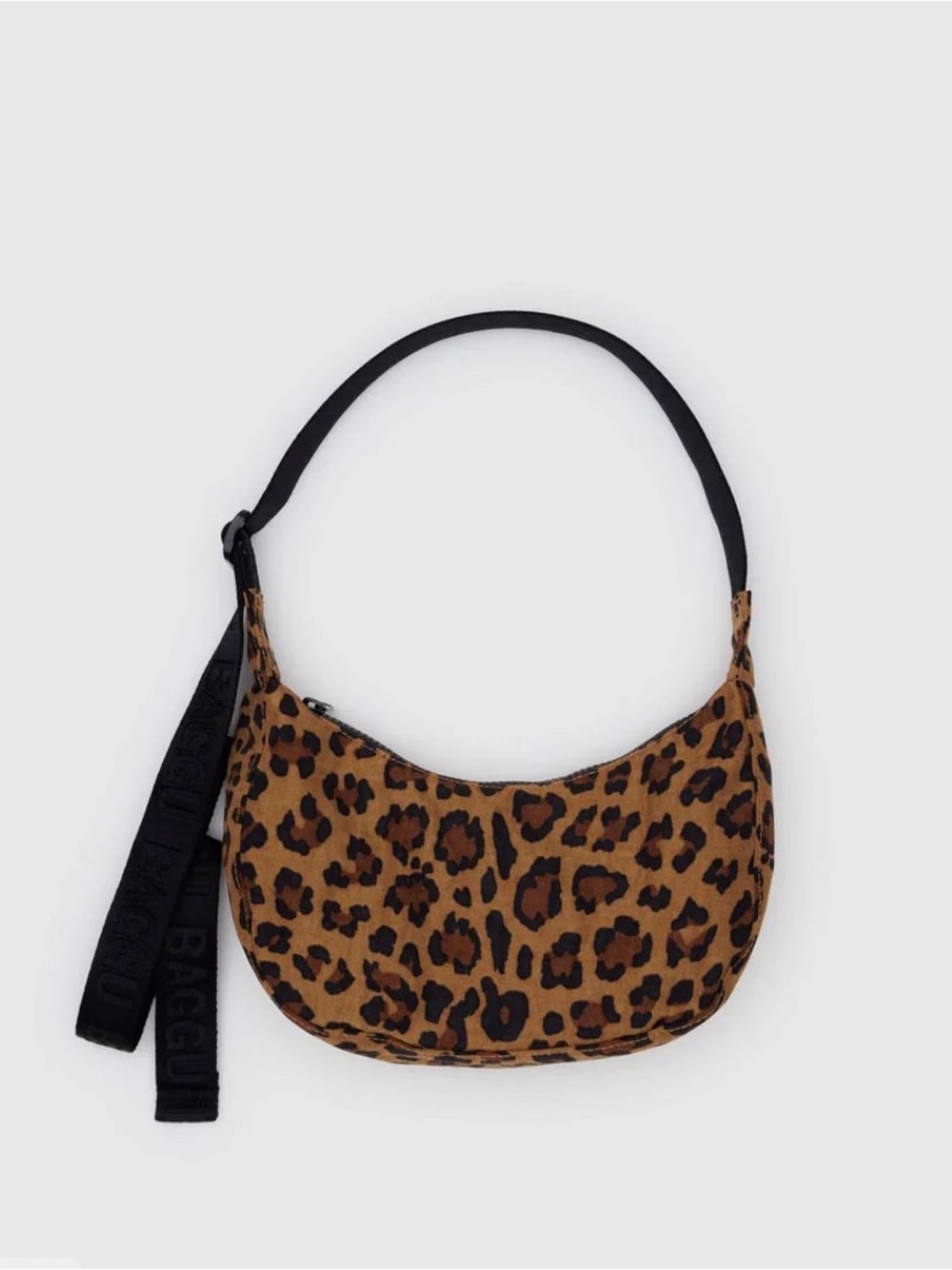 BAGGU Leopard Small Crescent Bag